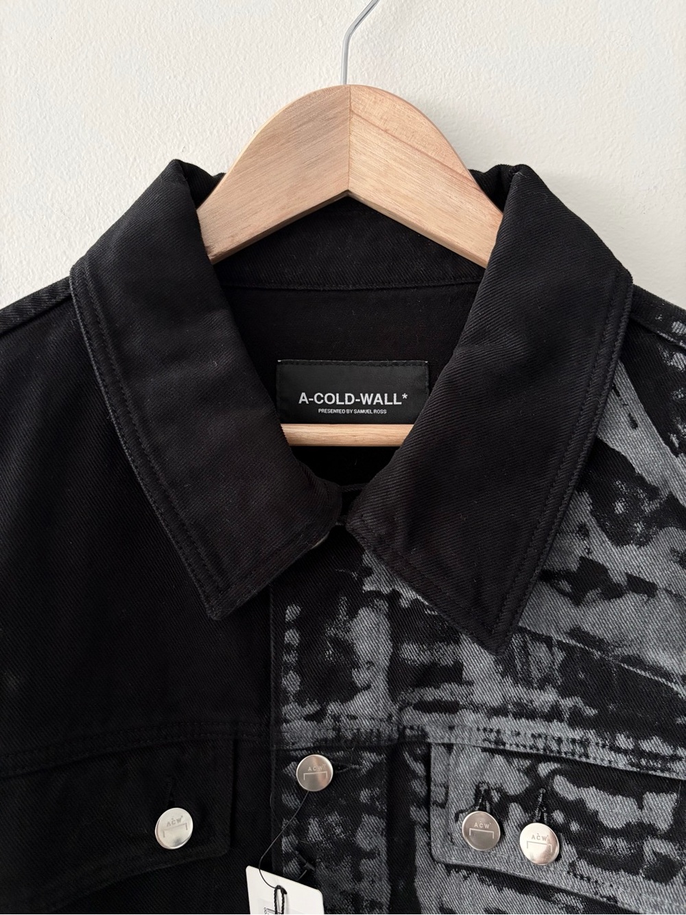 A-COLD-WALL* Pigment Dyed Trucker Jacket - Half Patterned - Picture 3 of 7